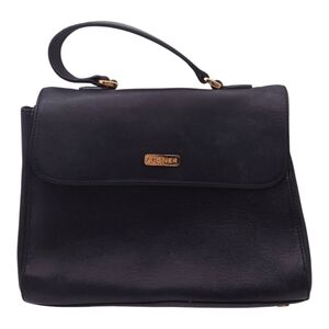 Etienne Aigner Leather Black Magnetic Closure Purse